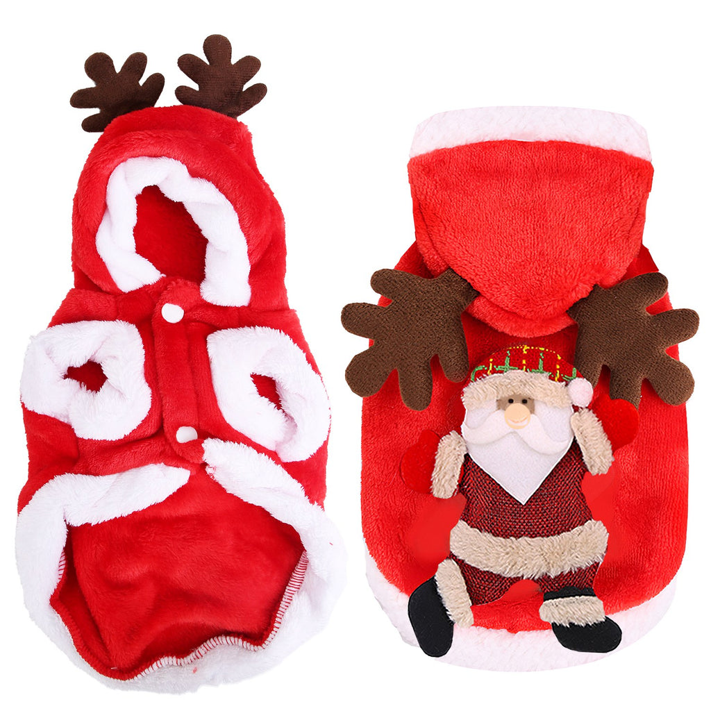 Front and back of the Santa reindeer costume