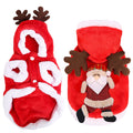 Front and back of the Santa reindeer costume