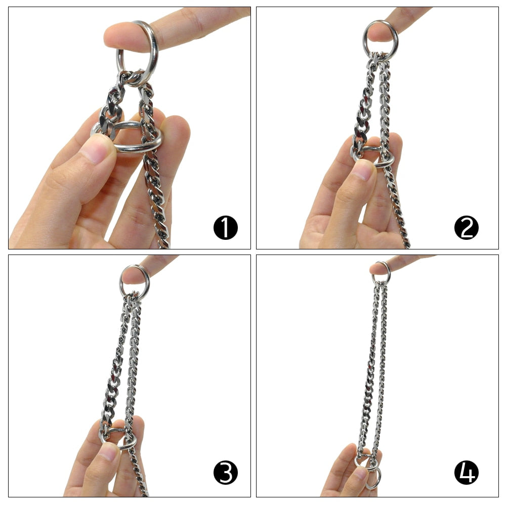 3mm Diameter Dog Choke Chain Choker Collar Strong