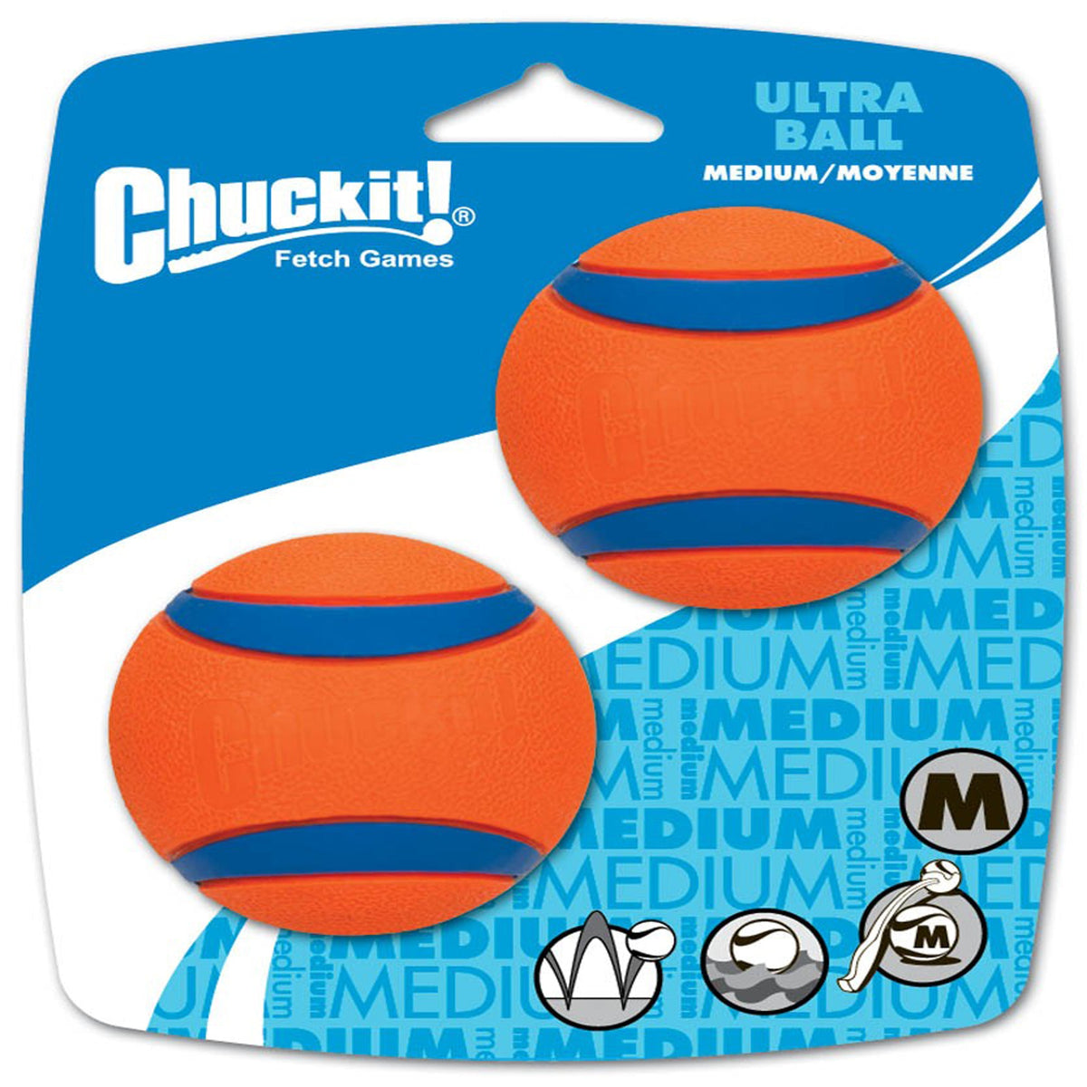 Chuckit! Ultra Ball Dog Toy – Medium, 2-Pack