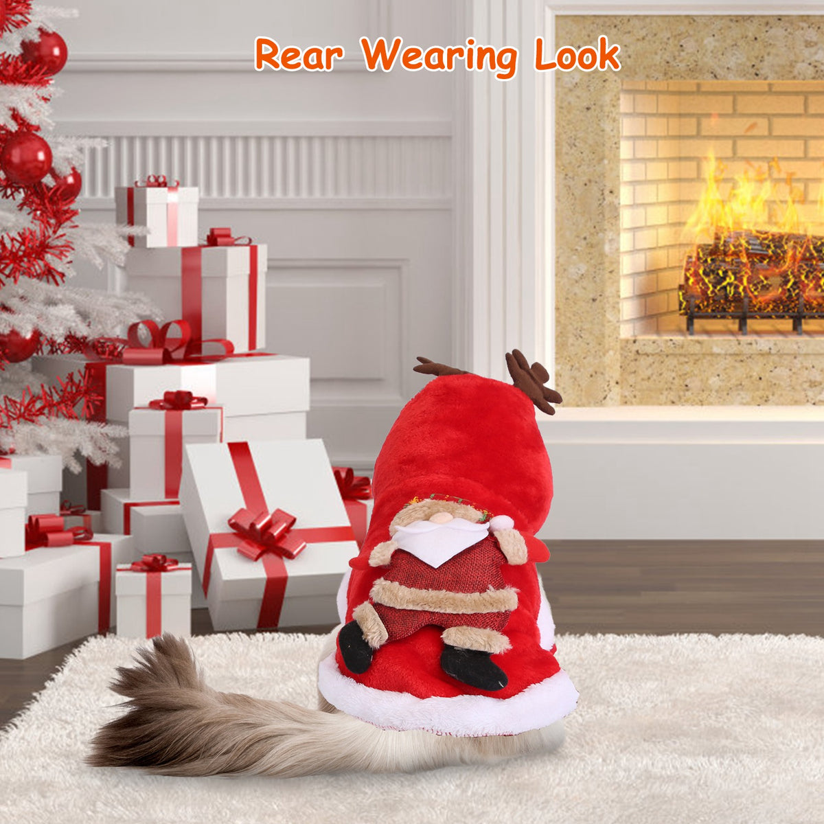Back view showing the Santa design