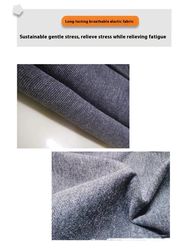 Close-up of the soft, stretchy breathable fabric