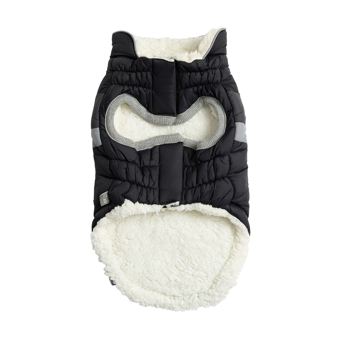 Alpine Puffer Dog Jacket – Black