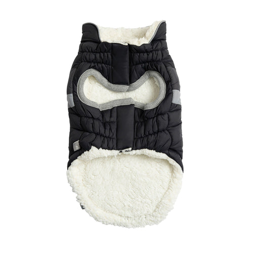 Alpine Puffer Dog Jacket – Black