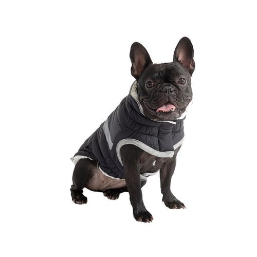 Alpine Puffer Dog Jacket – Black