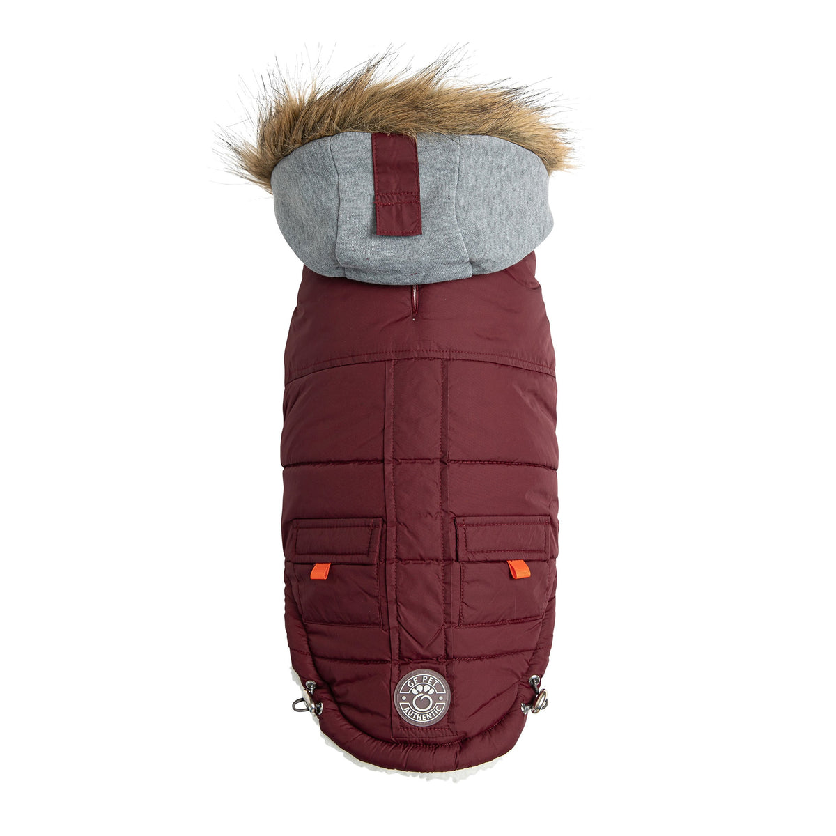 Winter Sailor Dog Parka – Burgundy