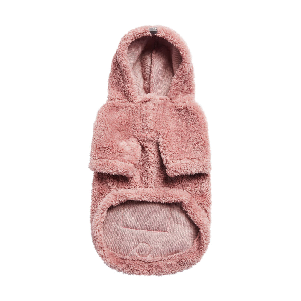 Cozy Sherpa Dog Hoodie – Pink