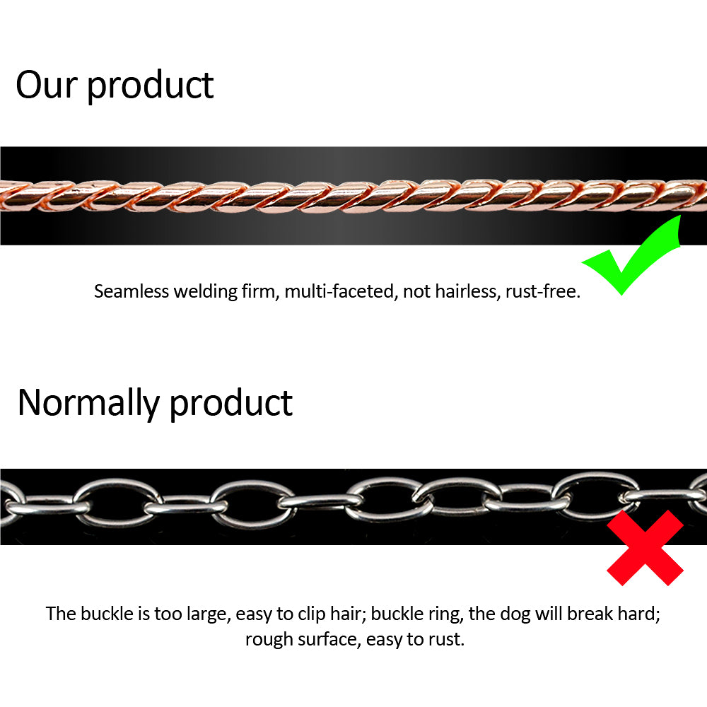 High Quality Dog Choker Snake Chain Dog Training