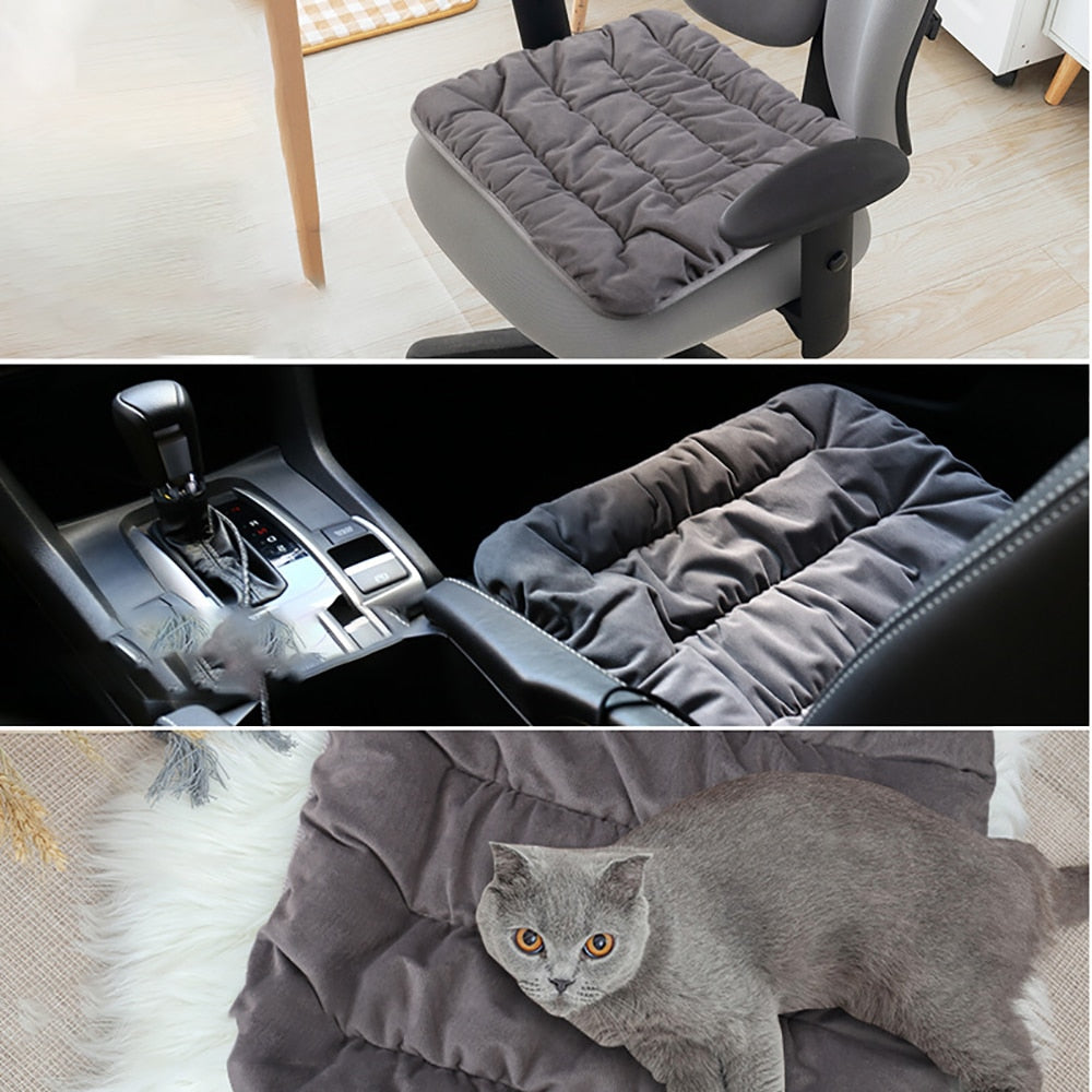 Adjustable Temperature Electric Heating Pad Cushion Chair Car Pet Body