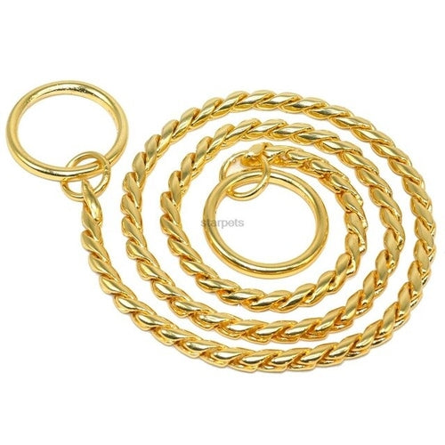 Snake Chain Dog Show Collar Heavy Metal Chain Dog