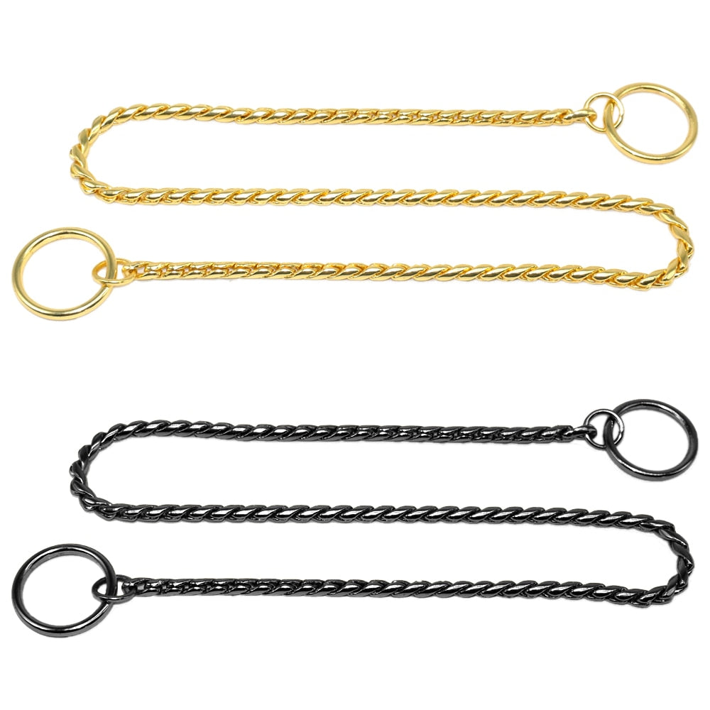 Snake Chain Dog Show Collar Heavy Metal Chain Dog