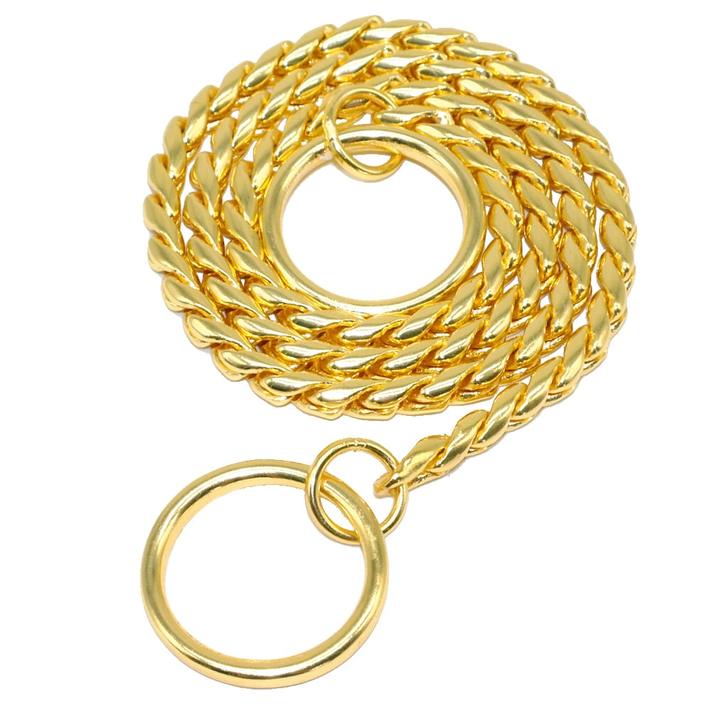Snake Chain Dog Show Collar Heavy Metal Chain Dog