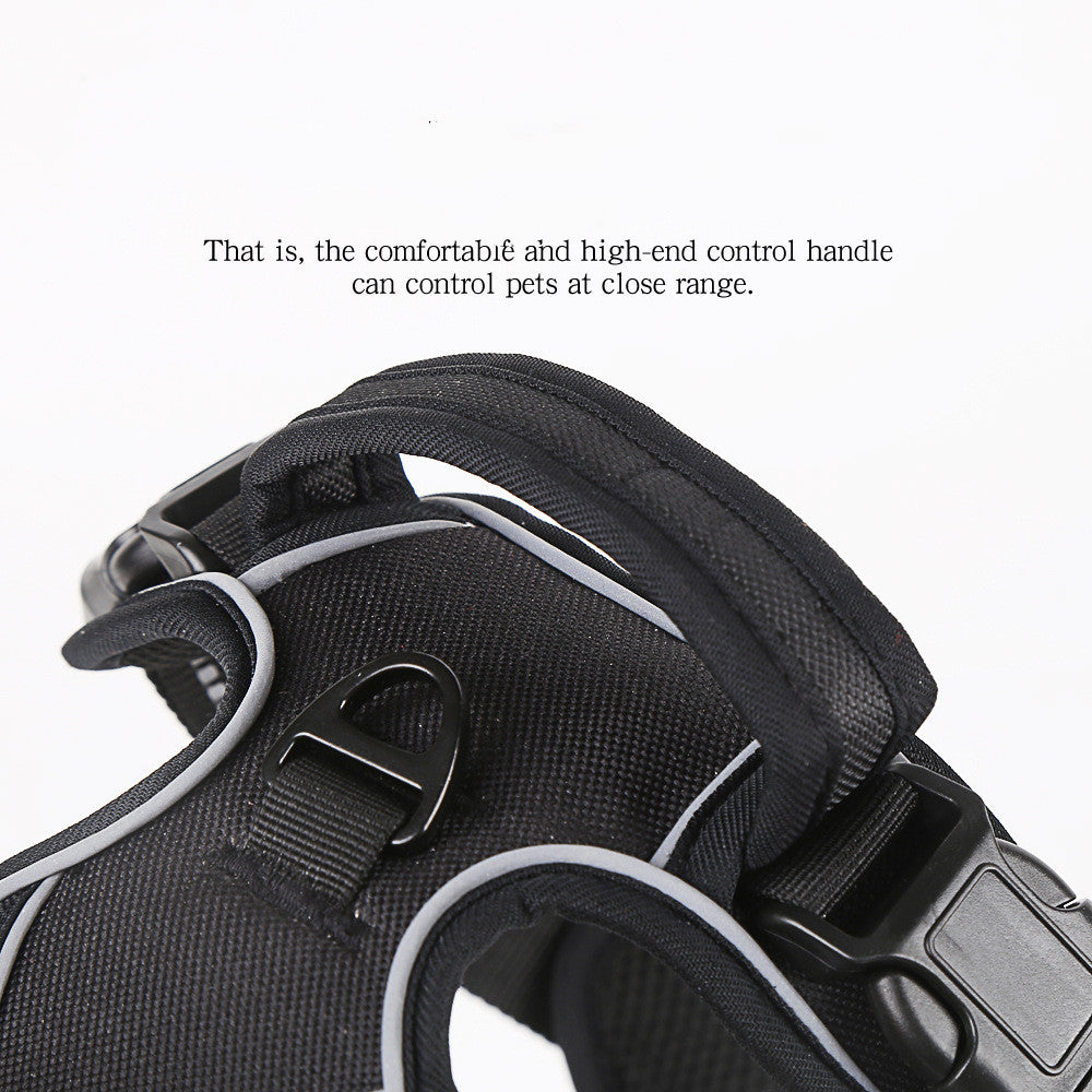 Close-up of the padded control handle