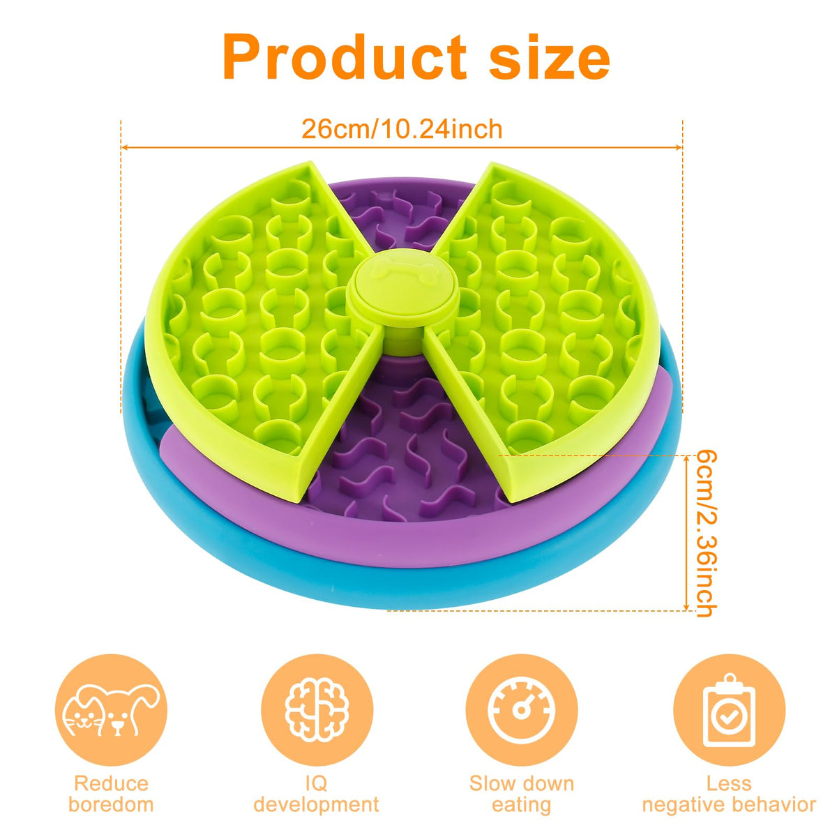 Puzzle feeder size: 10.24 in by 2.36 in