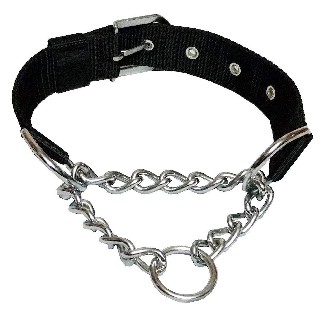 Nylon Half Chain Dog Collar Large Size