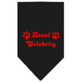 Mirage Pet Products 66-48 SMBK Local Celebrity Screen Print Bandana Bl